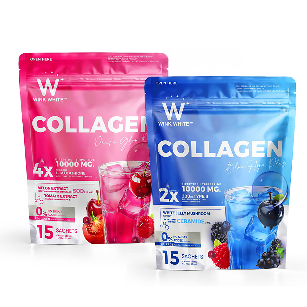 مشروب كولاجين وينك وايت التايلندي